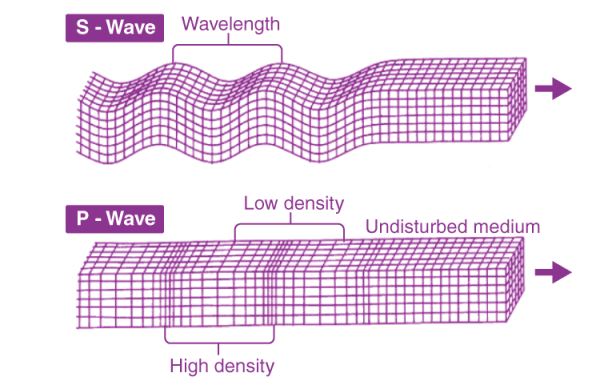 Illustration of P and S Waves